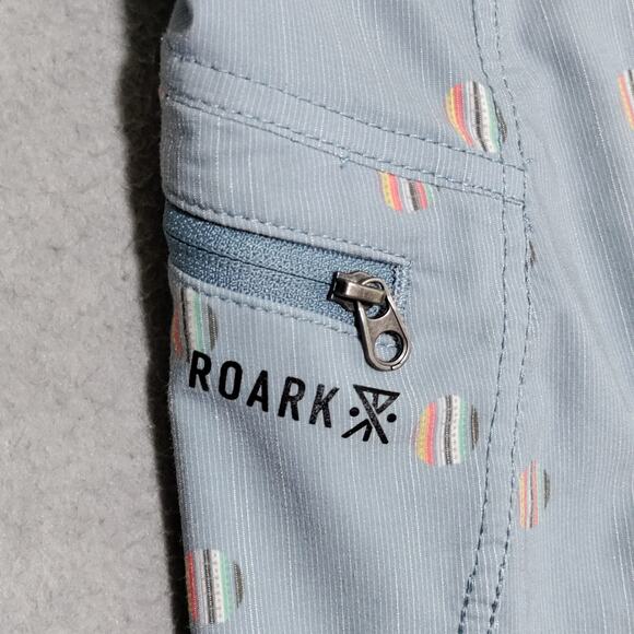 Roark Swim Trunks Board Shorts Mens 36 Savage Series 9" Blue Green Geometric - Picture 5 of 14